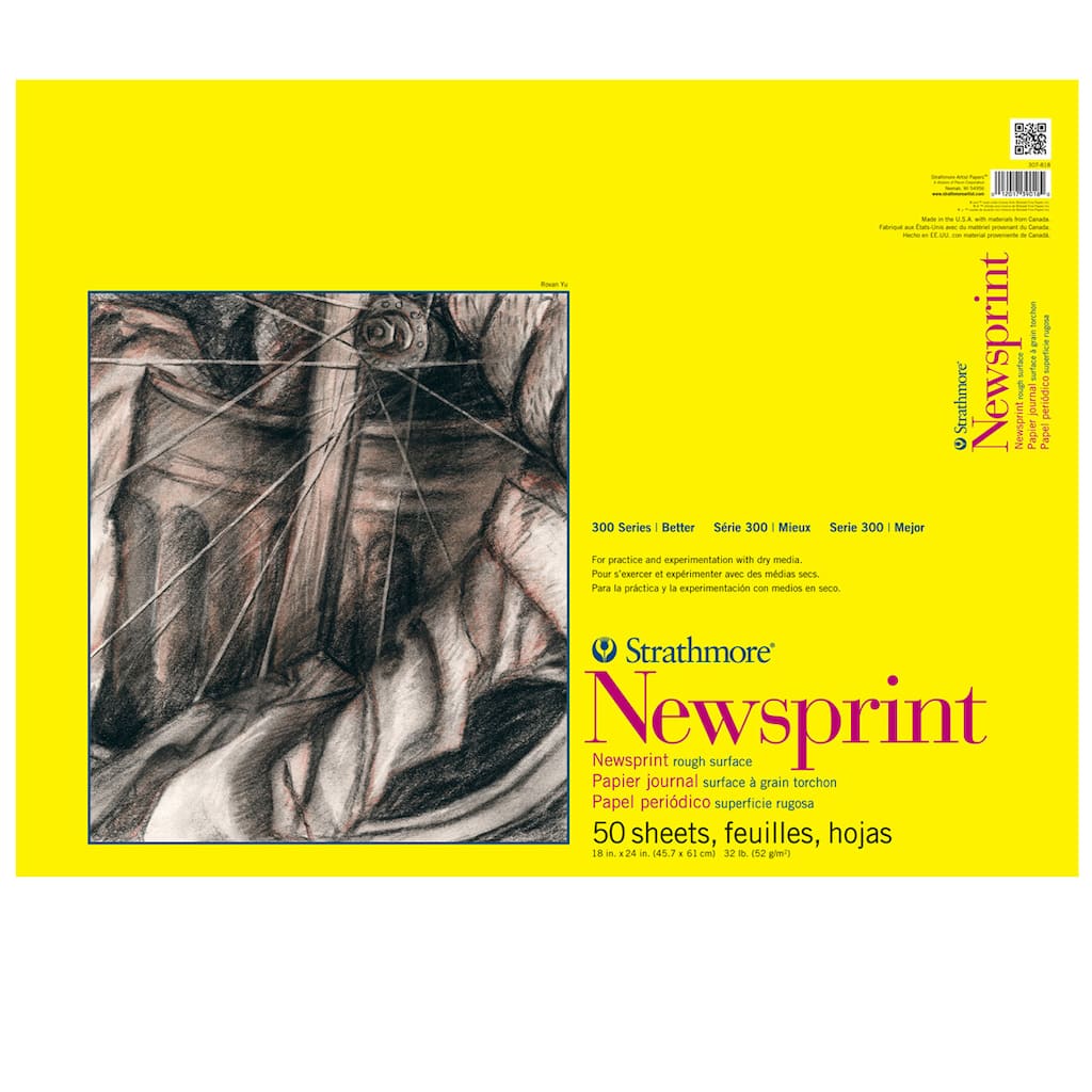 6 Pack Strathmore 300 Series Newsprint Paper Pad 18 X 24 Michaels 6 Pack Strathmore 300 Series Newsprint Paper Pad 18 X 24 Michaels